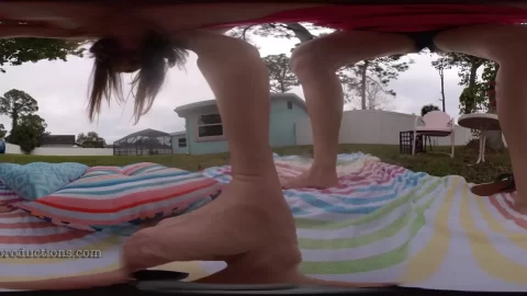 Ginary’s Giantess Adventures – **VR 360** Ivy Secret Caught Spying Outdoors