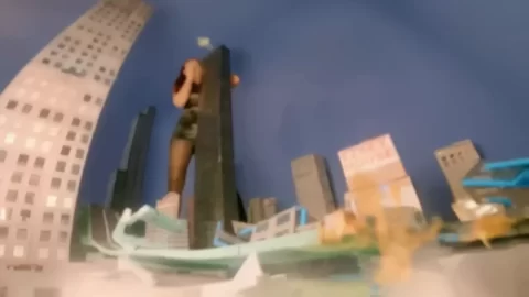 Media Impact: Cali vs Dee in Giantess Battle Part 1